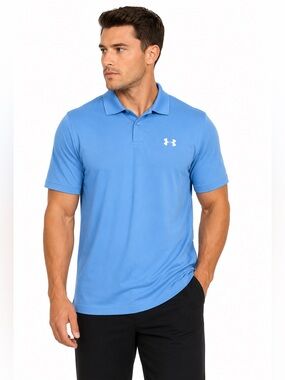 Under Armour Blue Polo Shirt XL Golf Performance Athletic Mens